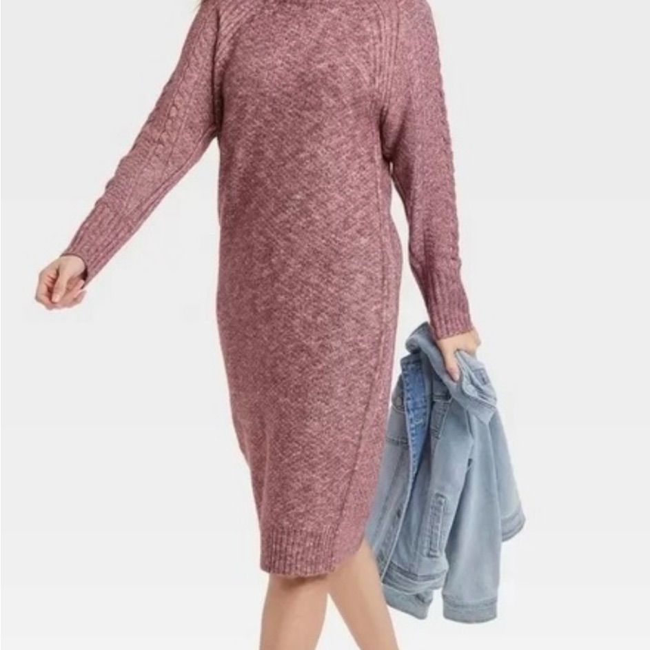 Universal Thread Mauve Long Sleeve Dress